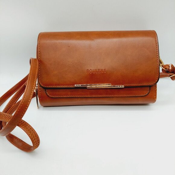 Roulens Small Crossbody Shoulder Bag Brown - Picture 1 of 13